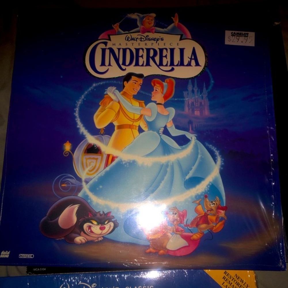 Cinderella Laserdisc Original Vintage EX